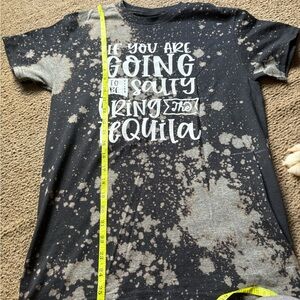 Black and Gray womens Graphic T-Shirt